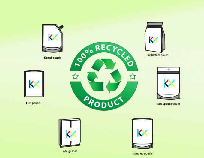 Matte Oberfläche recycelbare Verpackungstüten Rückdichtung Tasche BRC zertifiziert 3