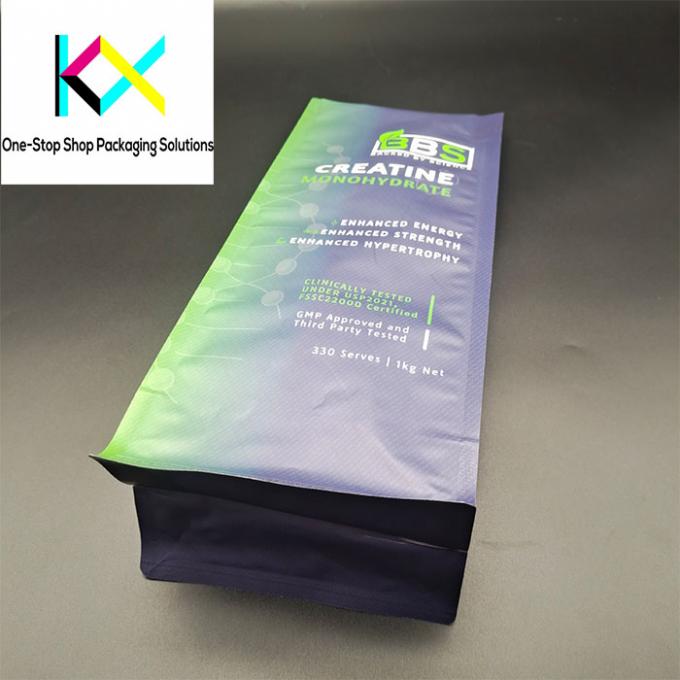 Feuchtigkeitsdicht 1 kg Proteinpulver Verpackungspaket Plastik Flachbodenbeutel 3