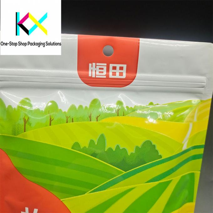 Rotogravur Druck chinesischer Medizinprodukte Verpackung Klar Stehen Tasche mit Fenster 0