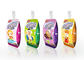 300ml Reusable Ziplock Stand Up Pouches Easy Fill / Carry For Baby Food