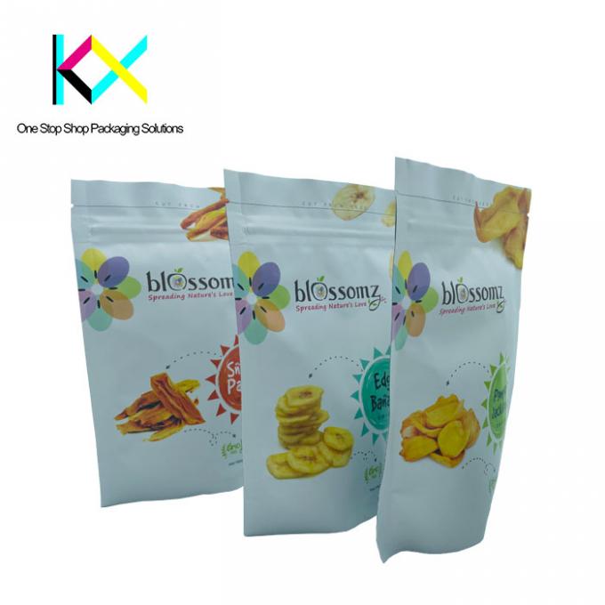 BRC Custom gedruckte wiederverschließbare Lebensmittelbeutel Laminatfolie Snacks Verpackungstüten 2