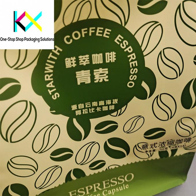 500 g 1 kg Reißverschluss Eco-Friendly Kaffeebohnen Verpackungstüten Papier Kaffeetaschen 1