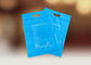 Food Grade Plastic Zipper Lock Bags , Printed 3 Side Seal Flat Pouch
