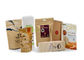 Laminated Envelope Kraft Paper Pouch Food Grade Foil Lined Stand Up Zip Lock Customized Logo Printing