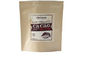 Food Grade Brown Kraft Paper Ziplock Bag Custom Laminated For Snack Logo Printing